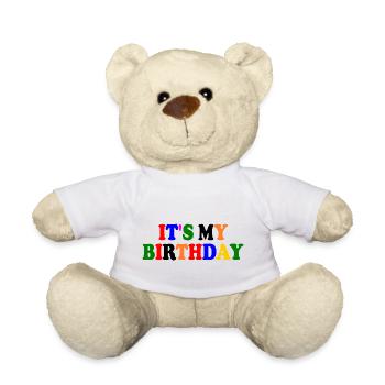 It's my birthday - Nounours - blanc - Devant