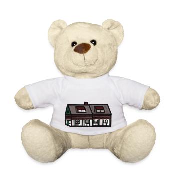 Builder House Broker Professions Building Residential Building - Teddy Bear - white - Front