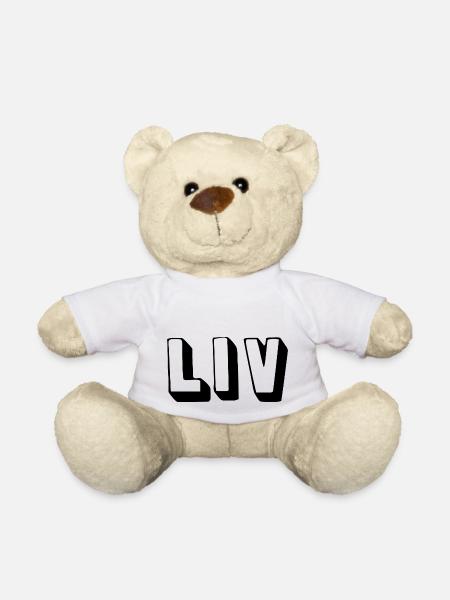 Nom - Liv - Nounours - blanc