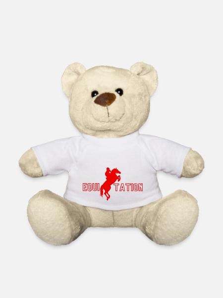 Reiten - Reiten Geschenkidee - Teddy - Weiß