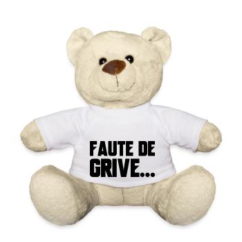 faute de grive - Nounours - blanc - Devant