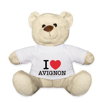 Ich liebe Avignon | Avignon | I Herz Avignon - Teddy - Weiß - Vorne