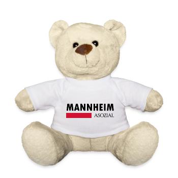 Mannheim Monnem Mannheimat - Teddy - Weiß - Vorne