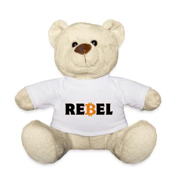 Crypto Rebel Bitcoin BTC Riche - Nounours - blanc - Devant