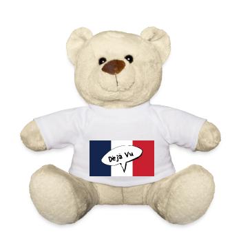 Expression française déjà vue pour le déjà-vu - Nounours - blanc - Devant