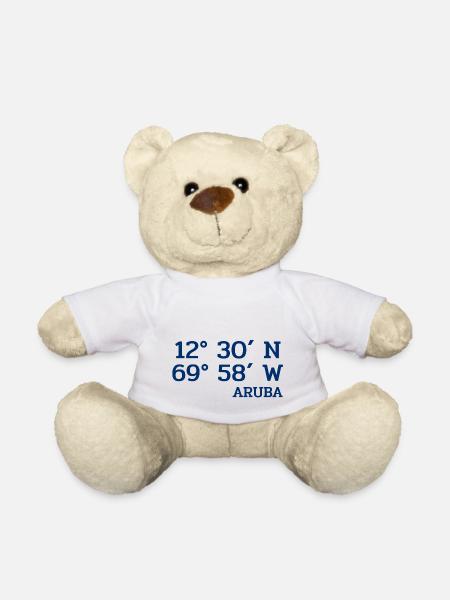 Aruba Coordinaters - Koordinaten - Karibik - Teddy - Weiß