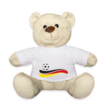 fußball deutschland - Teddy - Weiß - Vorne
