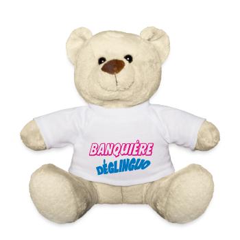 Banquière déglinguo !!! - Nounours - blanc - Devant