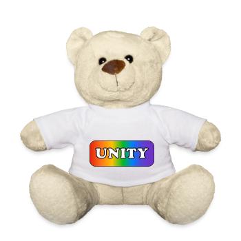 Einheit Regenbogen LGBTQ-Stolz - Teddy - Weiß - Vorne