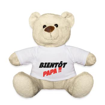 Bald Vater - Teddy - Weiß - Vorne