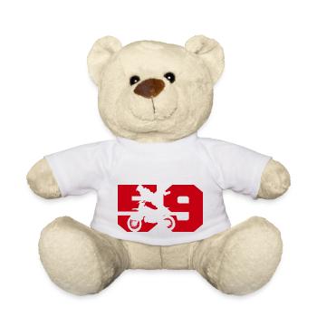 Moto 59 motard - Teddy Bear - white - Front