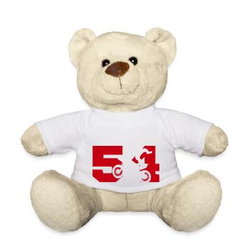 Moto 54 biker - Teddy Bear - white - Front