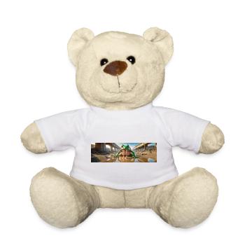 Riesiger schleimiger sabbernder Frosch Aufstieg des mutierten Monsters - Teddy - Weiß - Vorne