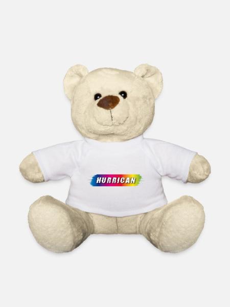 Hurrican Schriftzug Spektrum - Teddy - Weiß