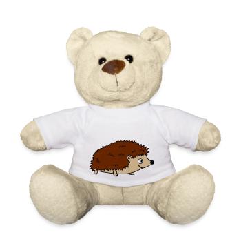 Hedgehog 02 - Teddy Bear - white - Front