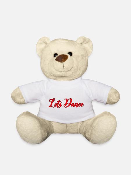 Tanzende abstrakte Linien - Teddy - Weiß