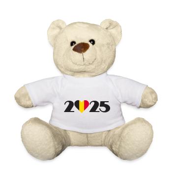 Vacances en Belgique 2025, Voyage en Belgique 2025 - Nounours - blanc - Devant