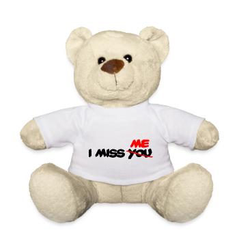 Je me manque, tu ne me manques pas - Nounours - blanc - Devant