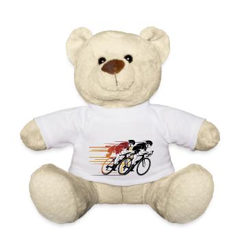 Vintage Rennradfahrer - Teddy - Weiß - Vorne