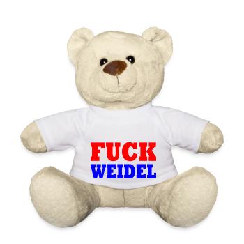 Fuck weidel - Teddy - Weiß - Vorne