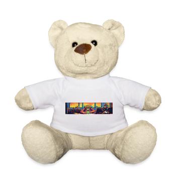 Monster Café Neon - Nounours - blanc - Devant