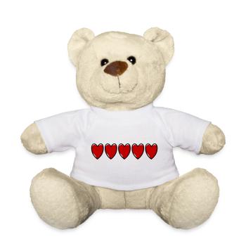 Amour de la ligne de cœur - Nounours - blanc - Devant