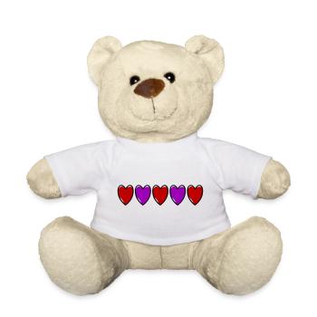 Amour de la ligne de cœur - Nounours - blanc - Devant