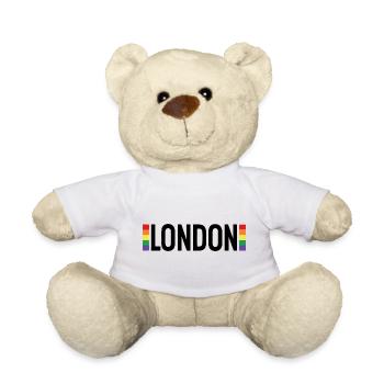 LONDON Urban Rainbow - Teddy Bear - white - Front