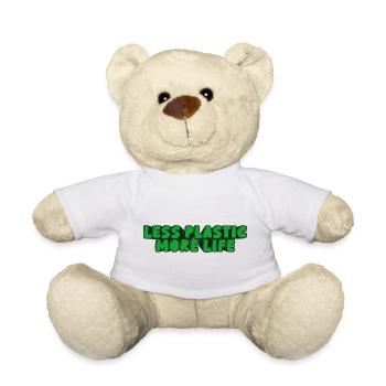 weniger Plastik, mehr Lebensdauer - Teddy - Weiß - Vorne