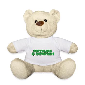 Recycling is important - Teddy - Weiß - Vorne