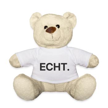 ECHT Punkt – Minimalistisches Typografie Design - Teddy - Weiß - Vorne