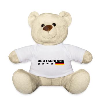 Flaggenstern Deutschland Muster - Teddy - Weiß - Vorne