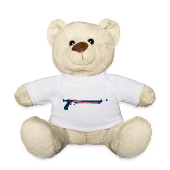 Plongeur en apnée à la pêche au harpon - Nounours - blanc - Devant
