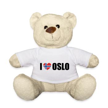 I love Oslo Norwegen - Teddy - Weiß - Vorne