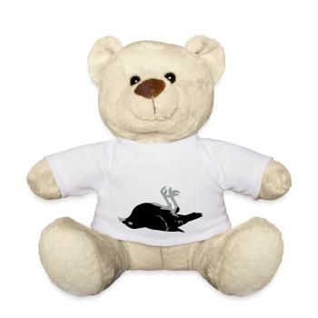 dead raven craven crow - Teddy Bear - white - Front