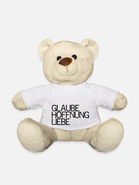 GlaubeHoffnungLiebe - Teddy - Weiß