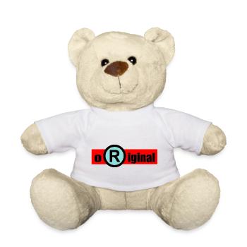 Original 1- Be original- unique - Teddy Bear - white - Front