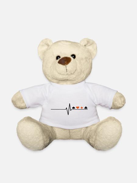 cartes de poker - Nounours - blanc