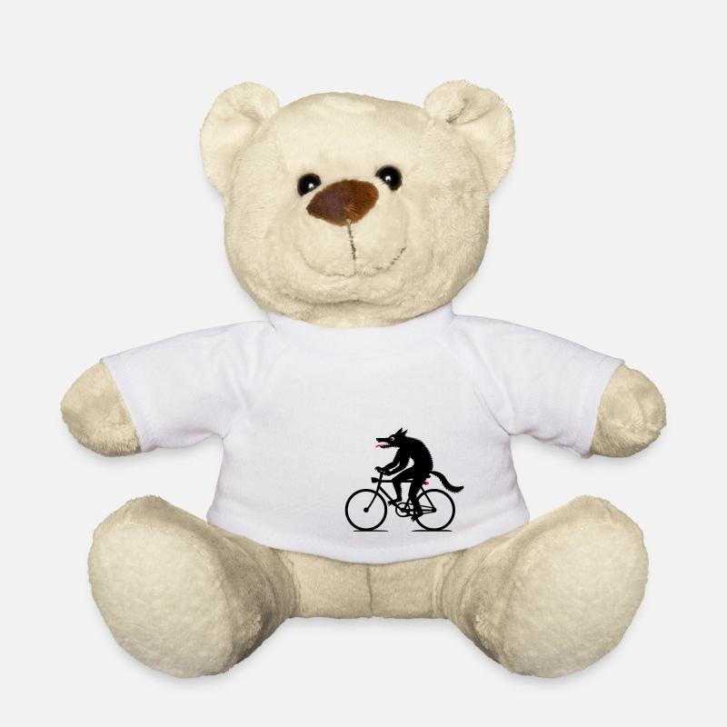 Wolf, Fahrrad - Teddy - Weiß