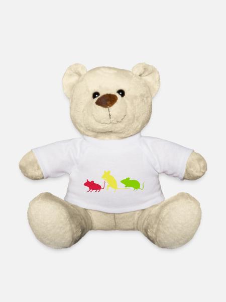 Mäuse [vec] - Teddy - Weiß