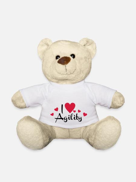 agility - Teddy Bear - white