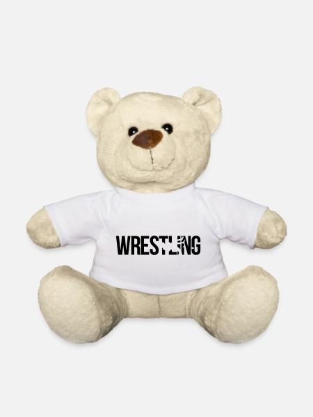 wrestling - Teddy Bear - white