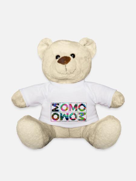 OM Mantra Mandala - Teddy Bear - white