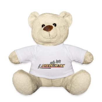 Racing Cars pour imprimer et concevoir soi-même - Nounours - blanc - Devant