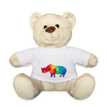 rhinocéros - Nounours - blanc - Devant