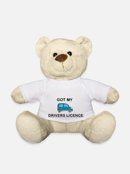 Drivers Licence - Teddy Bear - white