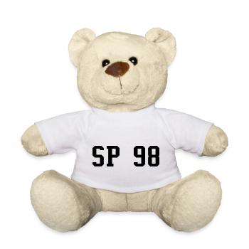 SP 98 - Sans plomb 98 (Noir) - Essence Routier - Nounours - blanc - Devant