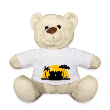 Teddy Bears Palm Beach Sailboat Sunset - Teddy Bear - white - Front
