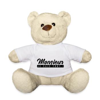 Monsieur je sais tout - Nounours - blanc - Devant