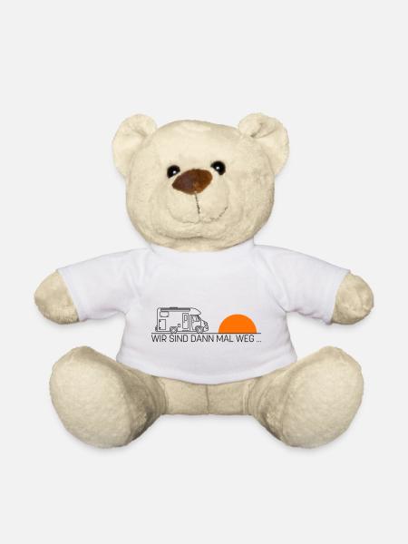 Wir sind dann mal weg ... - Teddy - Weiß